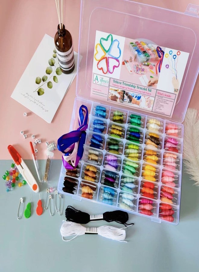 Athena's Elements - Embroidery Floss - 276 Pcs Cross Stitch Thread and Accessories - Perfect for Bracelet Making & DIY Embroidery Projects | Bonus Accessories Included - Image 4