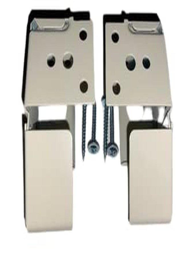 HomeAmore Blind Brackets for 1" X 1 1/2" Headrail (1 Pair with 4 Screws) Ivory - Image 4