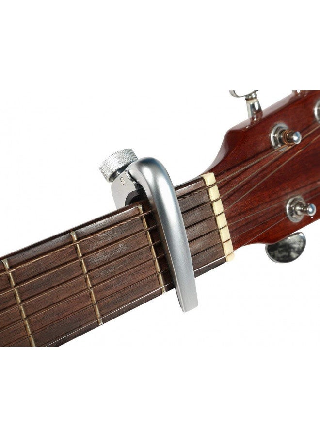 WINGO Pro Guitar Capo for Acoustic Electric Guitars - Chrome Capotraste - Image 5