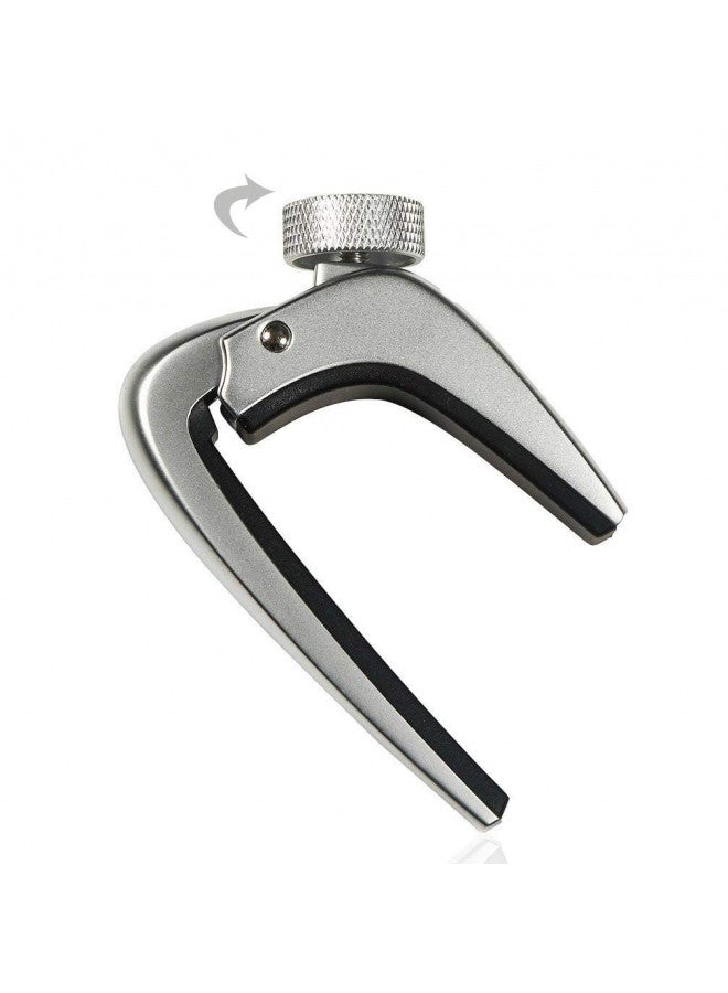 WINGO Pro Guitar Capo for Acoustic Electric Guitars - Chrome Capotraste - Image 2