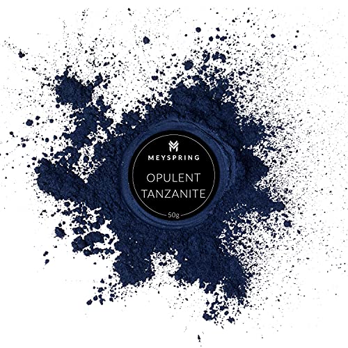 MEYSPRING Opulent Tanzanite - Intense Blue Mica Powder for Epoxy Resin - Navy Blue Pigment - Resin Art Supplies - Epoxy Resin Color Pigment - Blue Dye - Image 2