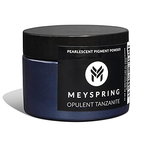 MEYSPRING Opulent Tanzanite - Intense Blue Mica Powder for Epoxy Resin - Navy Blue Pigment - Resin Art Supplies - Epoxy Resin Color Pigment - Blue Dye - Image 1
