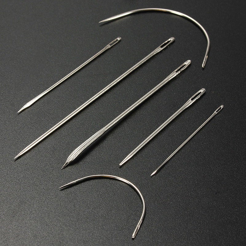 7 Hand Repair Upholstery Glove Carpet Leather Curved Needles Set Canvas Sew R4F8 - Image 3
