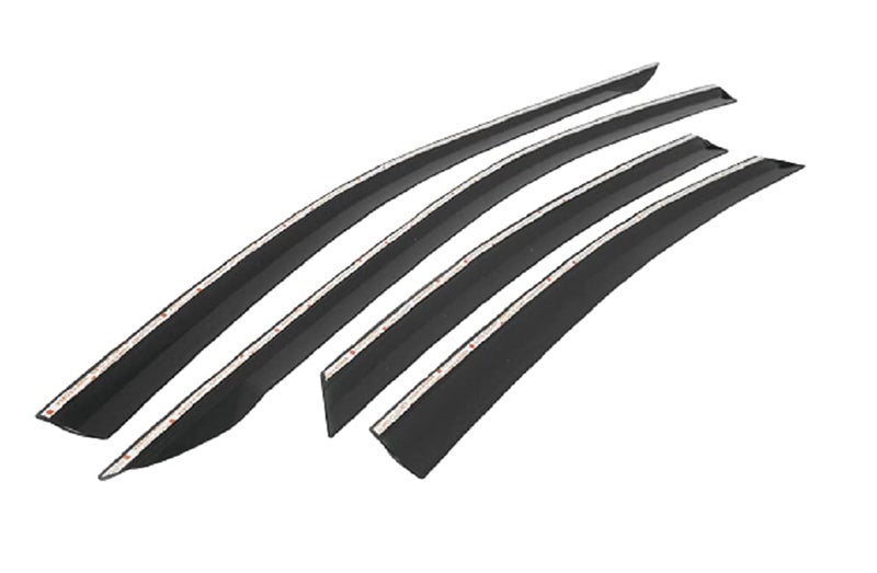 AUTO CLOVER AUTOCLOVER Tape-On Rain Guards Window Visors 4 Pcs Set for Kia Forte 2019 2020 2021 2022 2023 2024 2025 / Window Deflectors, Out-Channel Vent Shades (Smoked) - Image 2