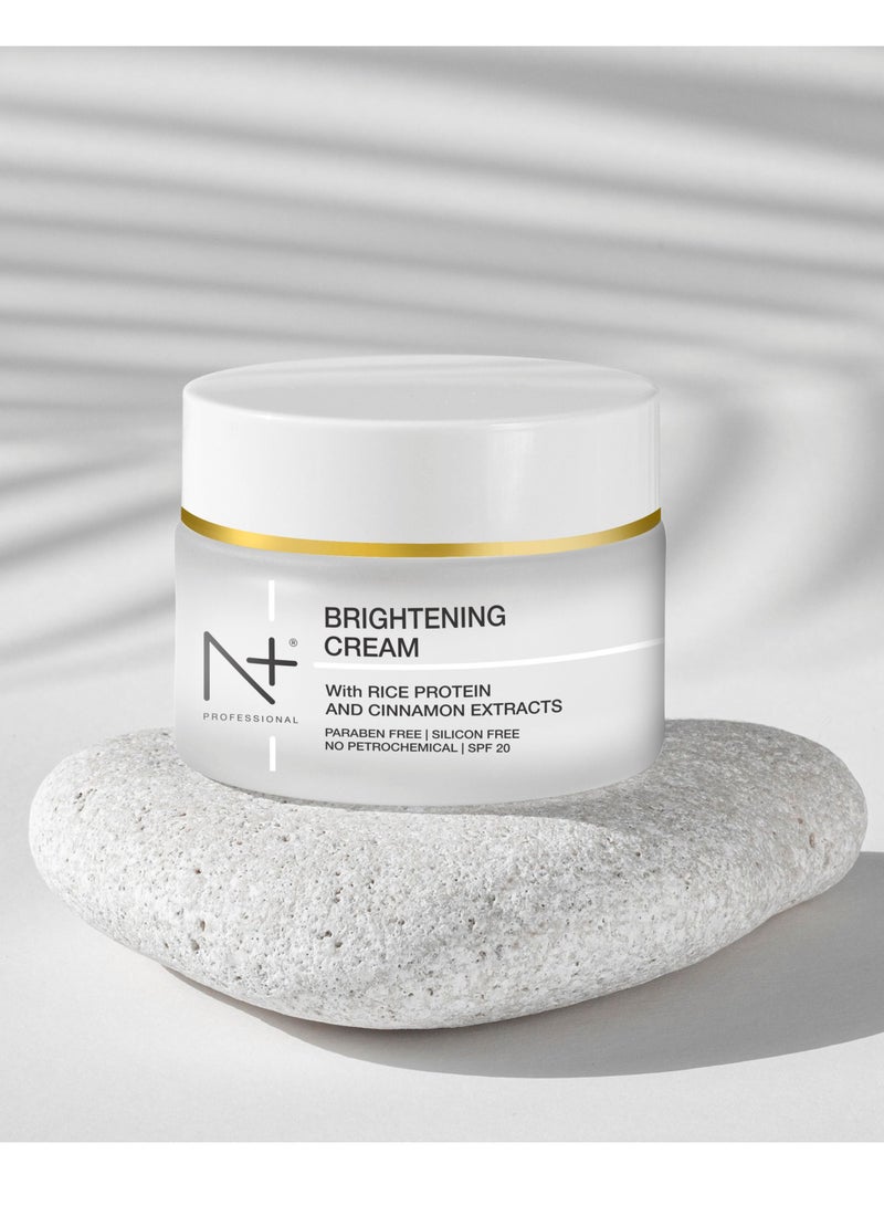 N Plus Professional Brightening Cream, Acne Spot Removal Cream – Brightening Formula with Alpha Arbutin & Cinnamon Extract, Fades Acne Spots, Evens Skin Tone & Enhances Glow, 50ml - Image 4