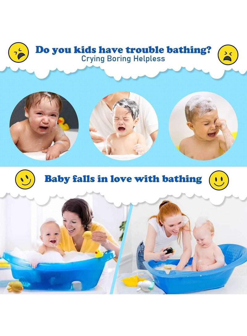 Baby Bath Toys, 3 Pcs Wind Up Duck Bathtub Toys for Toddlers 1-3 Years Old, Floating Pool Games, Water Toys for Swimming, Ideal Birthday Gifts for Boys and Girls - Image 3