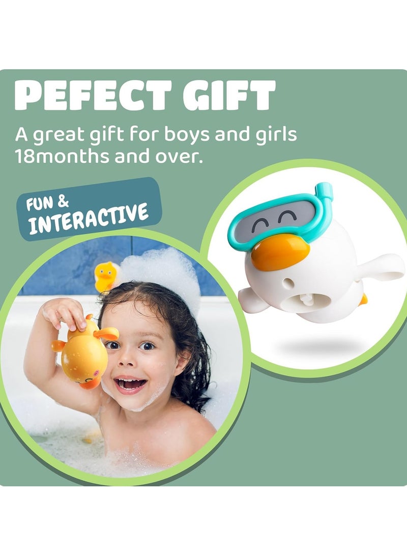 Baby Bath Toys, 3 Pcs Wind Up Duck Bathtub Toys for Toddlers 1-3 Years Old, Floating Pool Games, Water Toys for Swimming, Ideal Birthday Gifts for Boys and Girls - Image 5