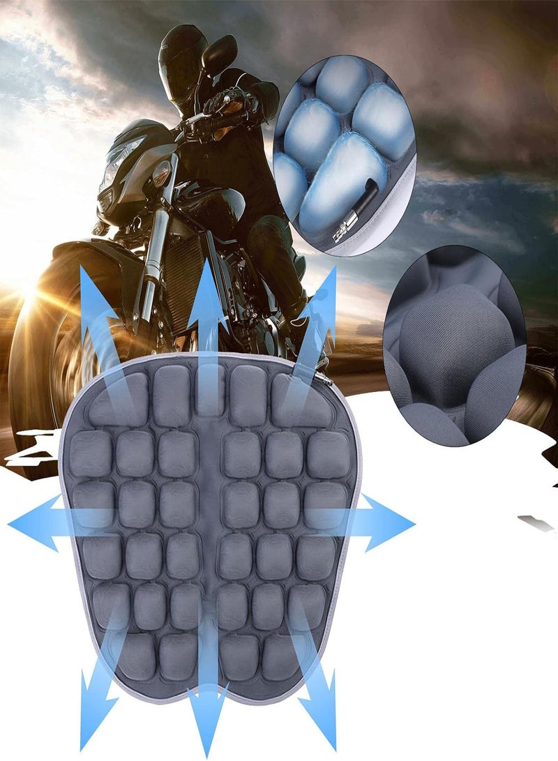 GGOOT Inflatable Seat Cushion for Long Sitting,Inflatable Motorcycle Seat Cushion | Breathable Motorcycle Seat Pad for Office Chair - Image 2