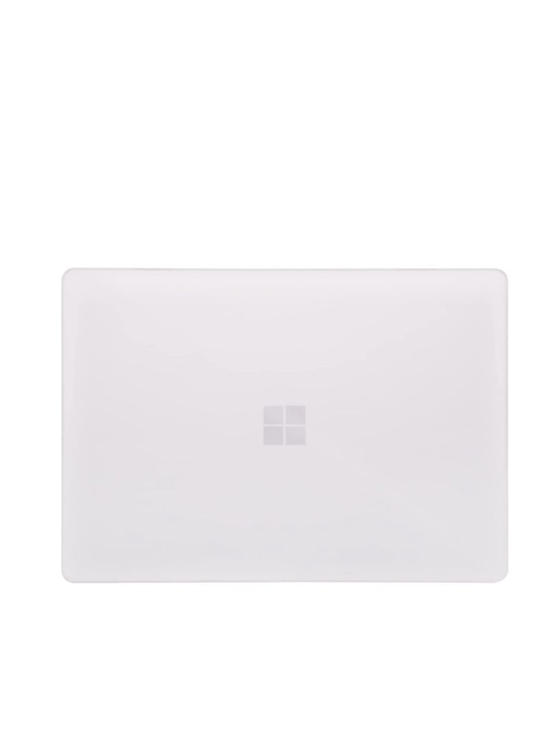Protective Case for 13.5 inch Microsoft Surface Laptop 5 4/3(2022/2021/2019) with Metal Palm Rest,Heavy Duty Shockproof Protective Hard Shell Cover --Frosted Transparent - Image 3