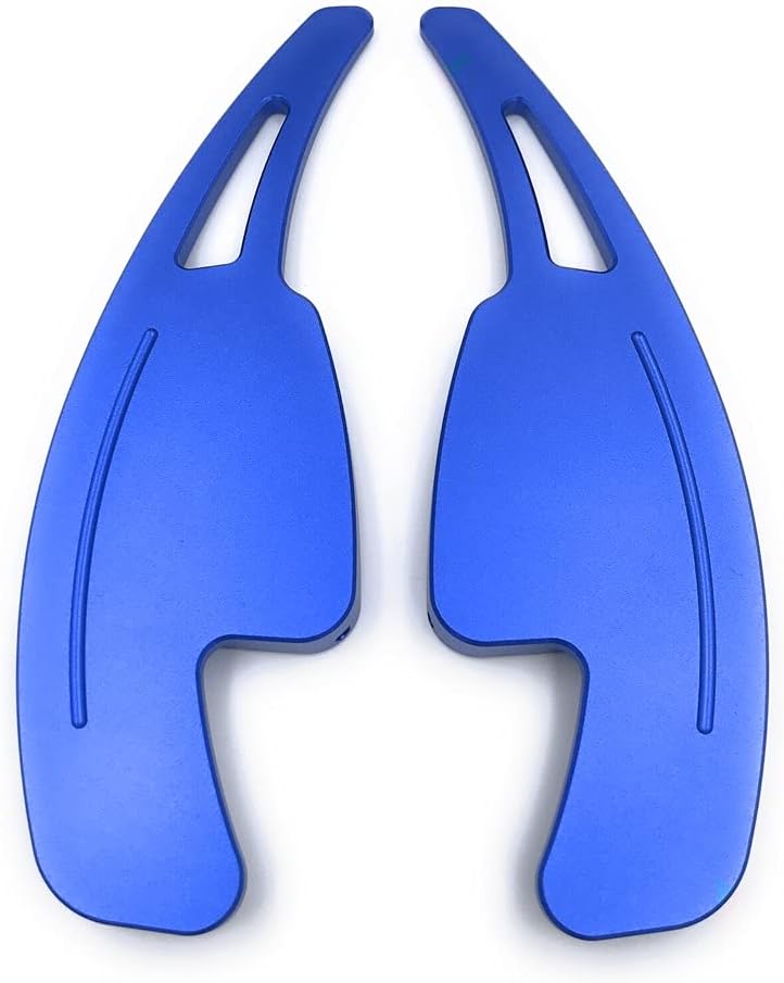 SANRILY Blue Steering Wheel Shift Paddle Gear Shifter Extension for Audi Models - Image 5