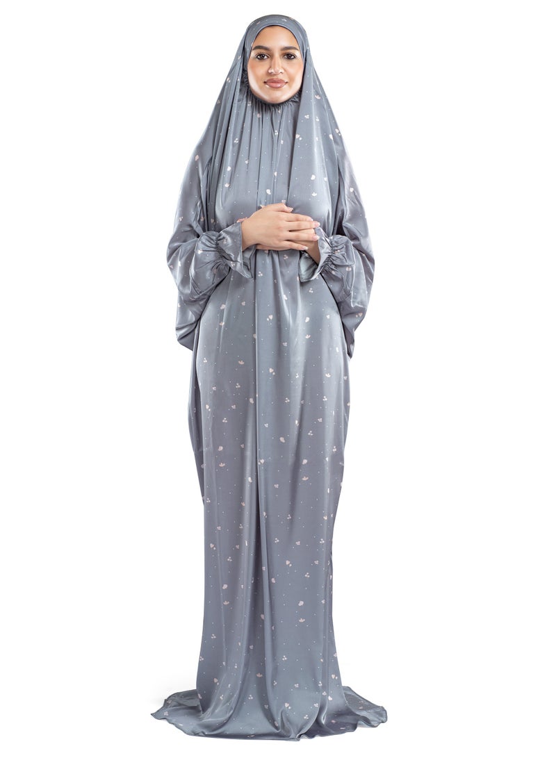 اربن رجز Stone Satin Islamic Prayer Wear - Image 1