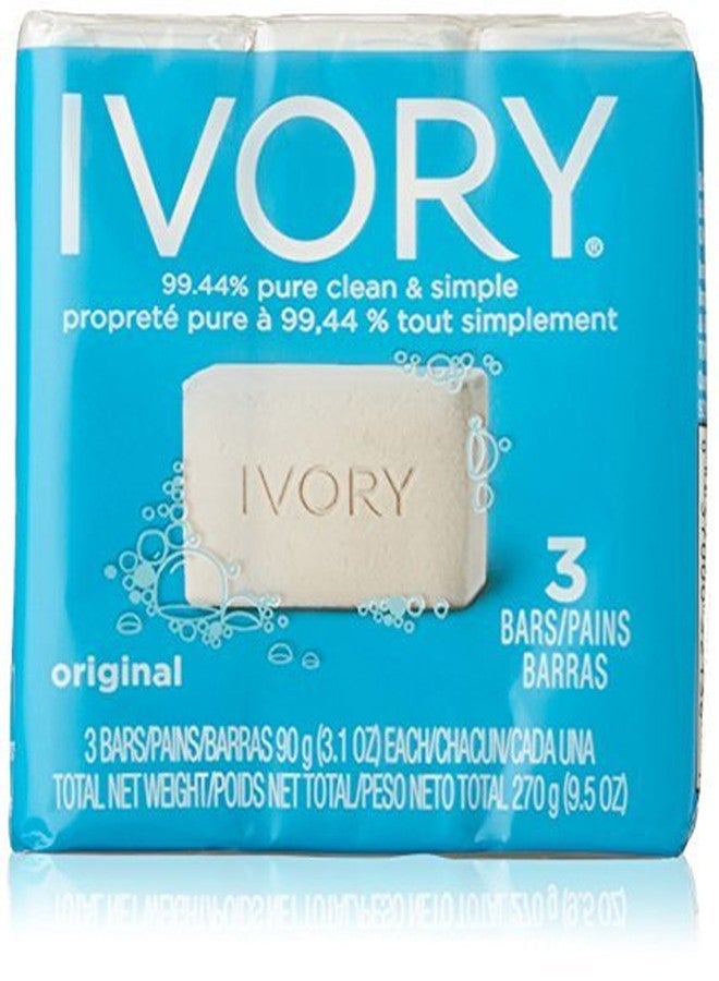 Individually Wrapped Bath Soap, White, 3.1 oz Bar, 72/Carton