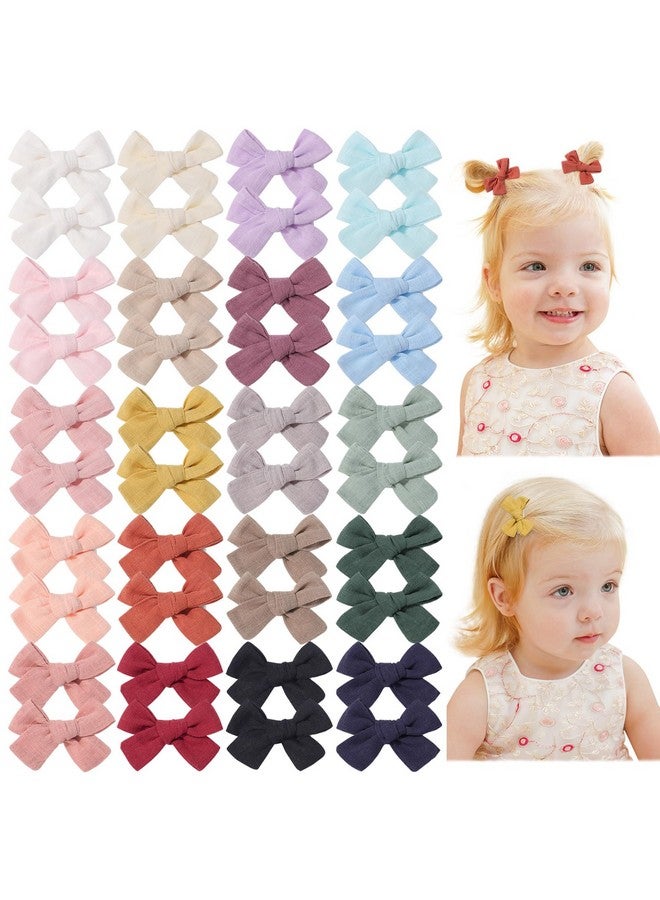 چولي بوز مشابك شعر صغيرة مبطنة للأطفال والرضع والأطفال الصغار والفتيات والمراهقات - 40 قطعة من مشابك الشعر الصغيرة مقاس 2 بوصة - Image 1