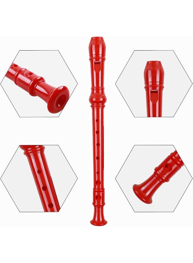 EastyGold Soprano Recorder Descant Flauta Recorder 8 Hole ABS Clarinet German Style Treble flute C Key for Kids Children With Fingering Chart Instructions with Cleaning Rod Bag Blue - Image 4