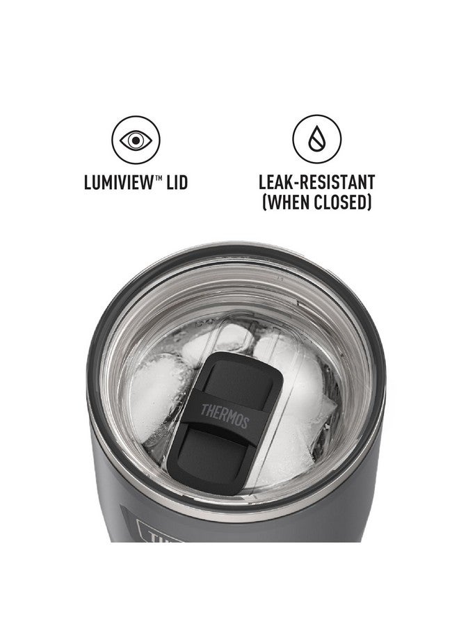 THERMOS THERMOS ICON SERIES Stainless Steel Cold Tumbler with Slide Lock, 24 Ounce, Granite  - Image 5