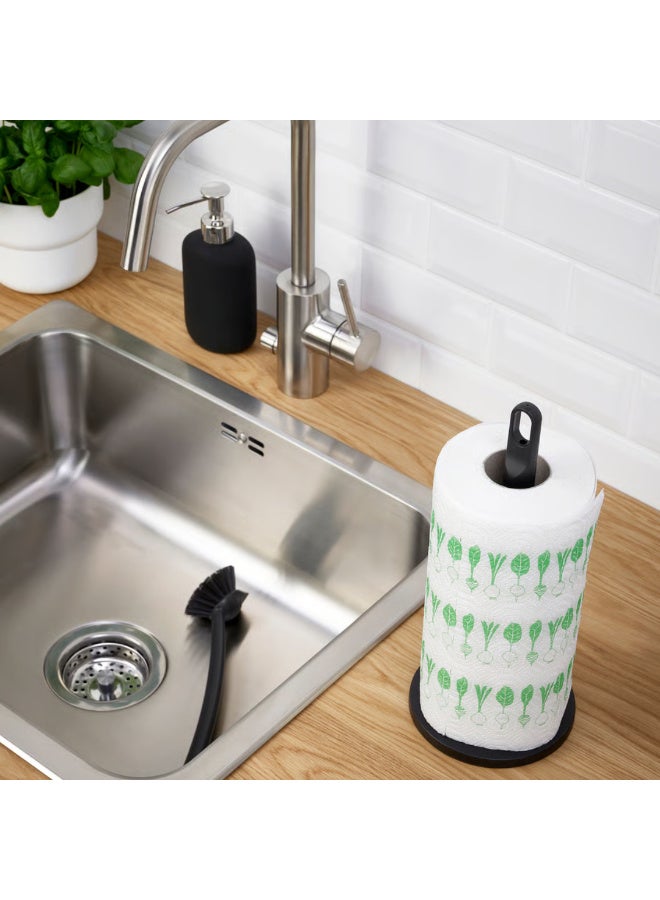 حامل مناديل ورقية للمطبخ، حامل رول مناديل للطاولة مع حلقة حمل، حامل مناديل محمول لسطح المطبخ والطاولة - Image 3