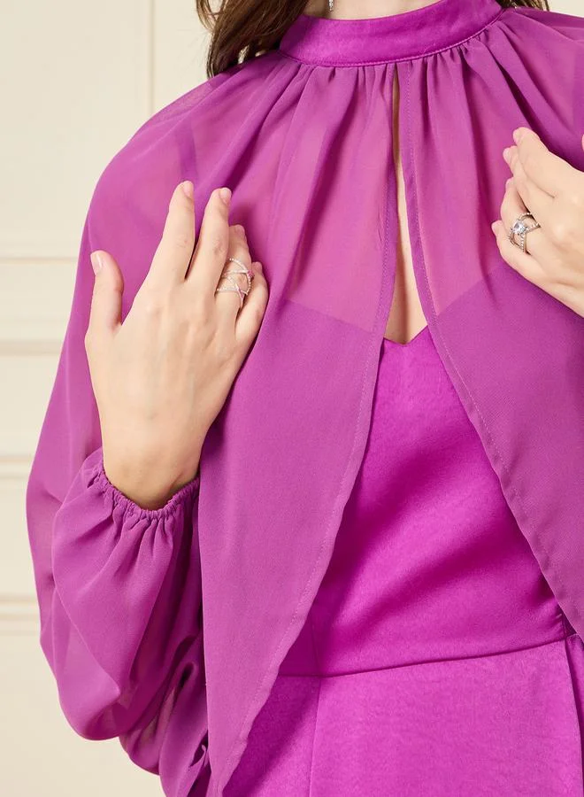 Styli Bishop Sleeve Dress
