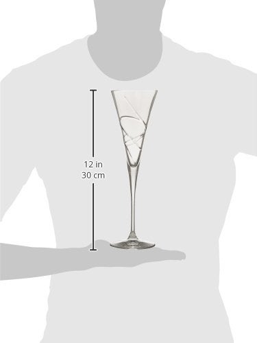 Lenox Adorn Crystal 2-Piece Toasting Flute Set, 2 Count, Clear, 7oz - Image 3