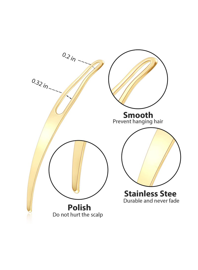 Excefore 12 Pieces Interlocking Tool Dreadlocks Tool Kit, Easyloc Hair Tool Sisterlock Crochet Tool, for Maintaining Your Dreadlock, Unisex, Gold, Silver, Rose Gold - Image 3