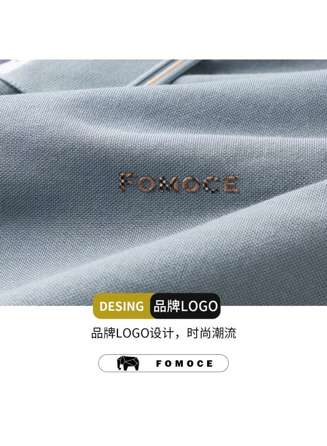 Fomoce classic Solid Color Polo Shirt With Comfortable Collar For Summer - Image 5