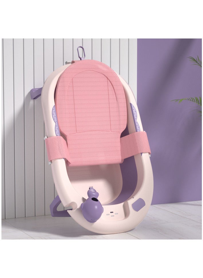 OLUDENIZ Foldable Baby Bathtub with Temperature Sensor – Portable & Non-Slip for 0-9 Years - Image 3
