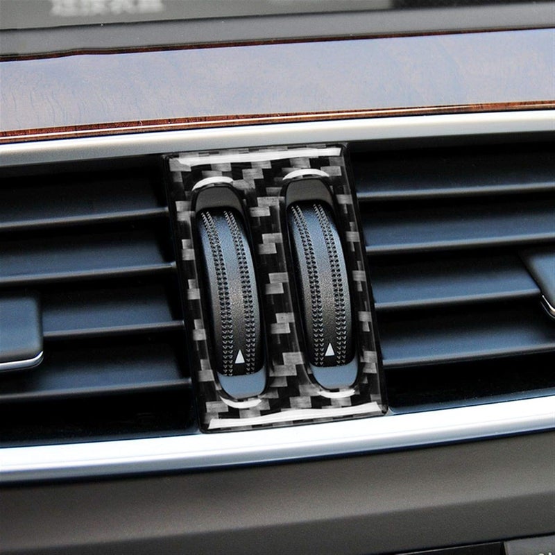 demulax Carbon Fiber Air Outlet Knob Cover for Mercedes W204 - Image 4