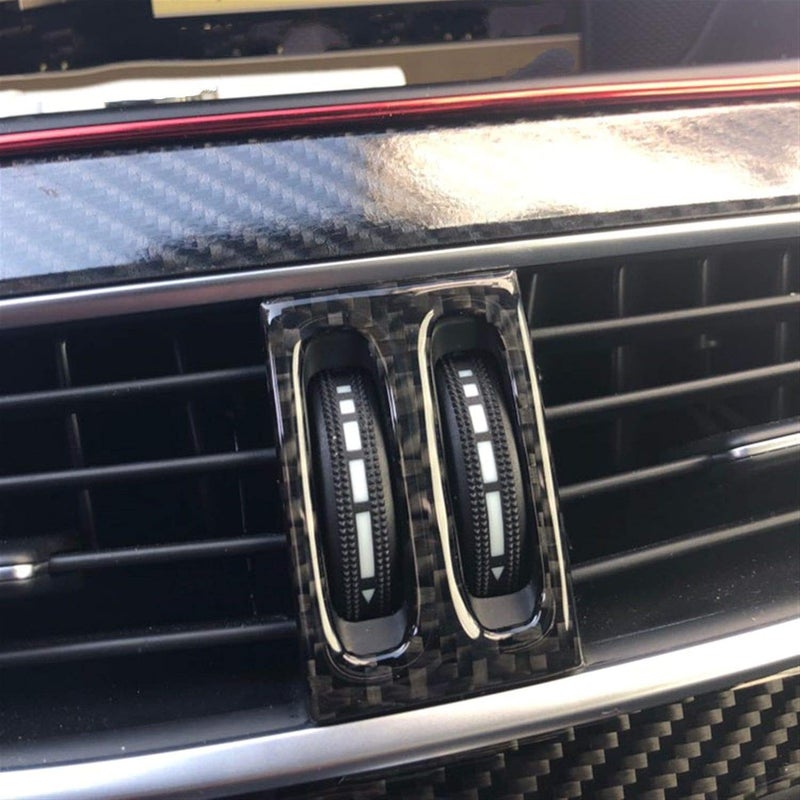 demulax Carbon Fiber Air Outlet Knob Cover for Mercedes W204 - Image 5