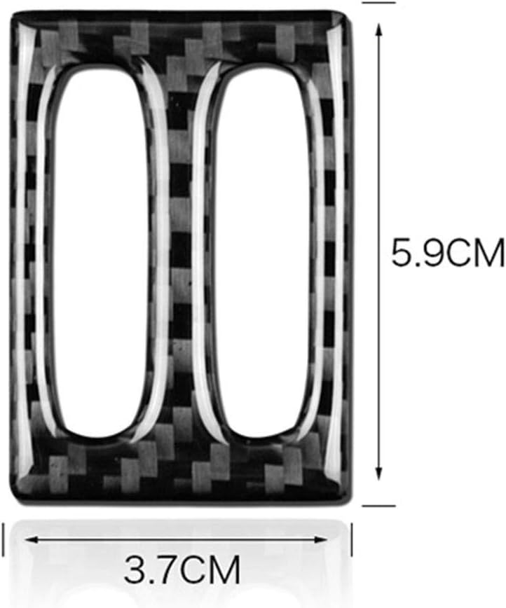 demulax Carbon Fiber Air Outlet Knob Cover for Mercedes W204 - Image 2