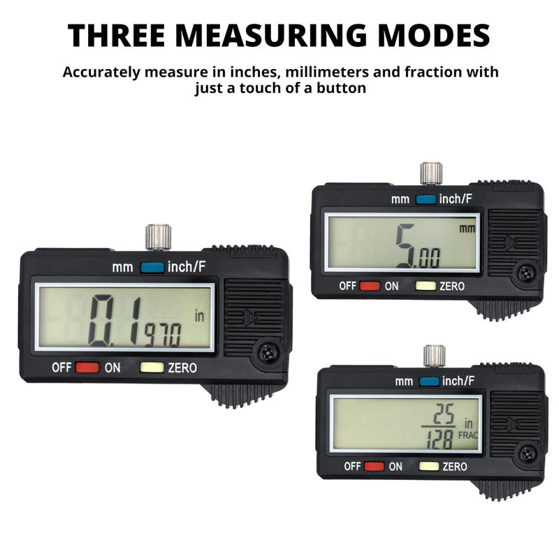 NEIKO 01407A Electronic Digital Caliper Measuring Tool, 0 - 6 Inches Stainless Steel Construction with Large LCD Screen Quick Change Button for Inch Fraction Millimeter Conversions, Digital Caliper Measuring Tool - Image 3