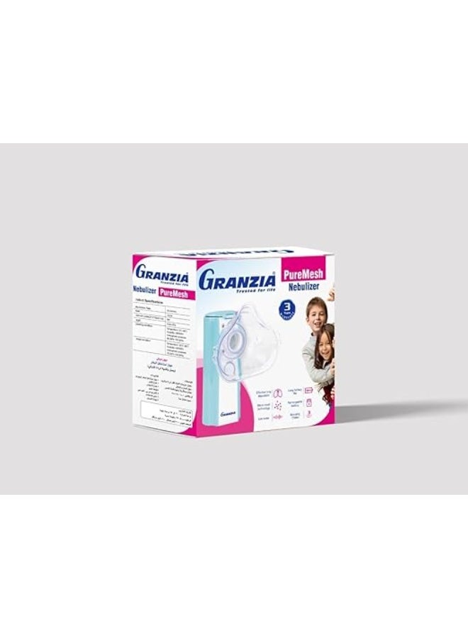 Granzia Portable Mesh Nebulizer Device - Silent Easy-to-Use for Kids & Adults - Efficient Lightweight for Home & Travel - Durable Daily Use - Image 2