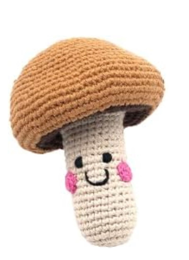 Pebble Pebble Handmade Mushroom Crochet Fair Trade Imaginative Expressive Premium Stuffed Soft Plush Toy- Gift for Kids- Easily Washable toy for little babies  - Image 1