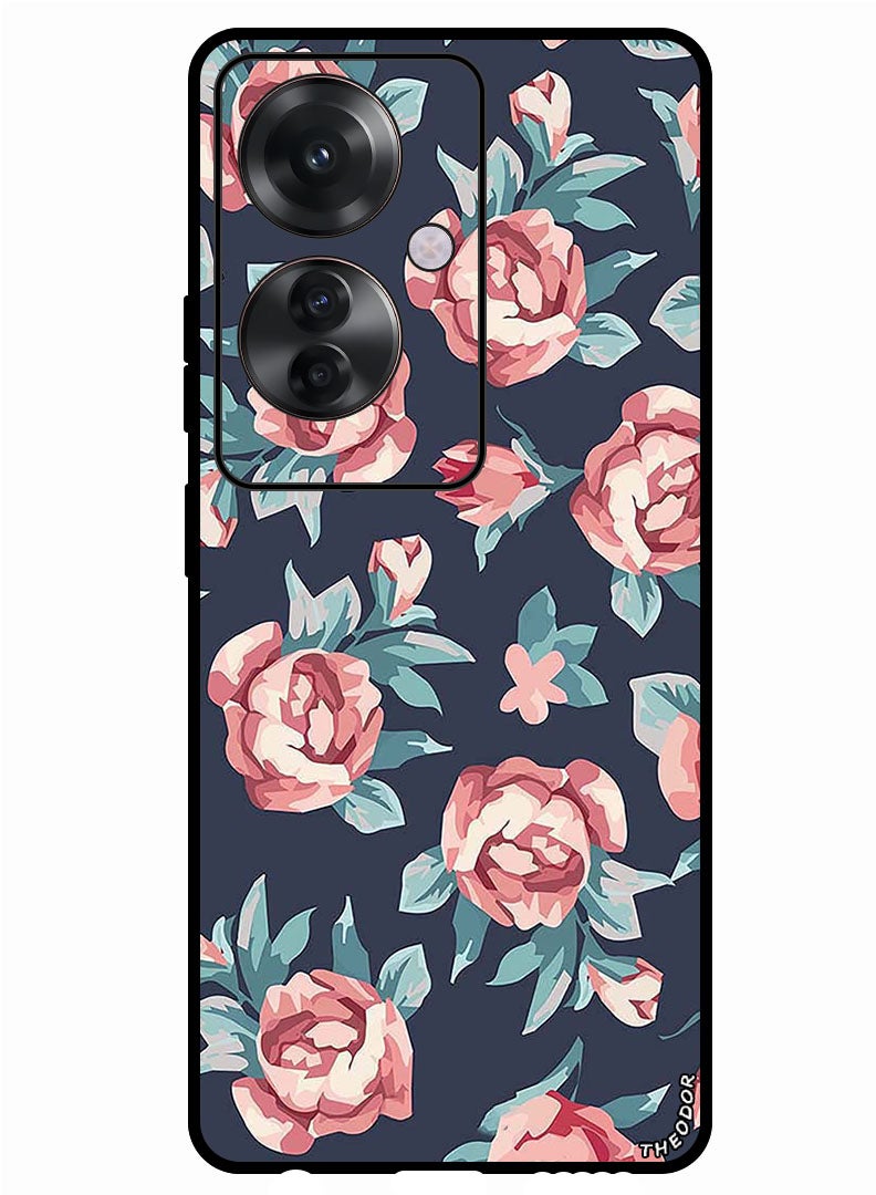 Theodor Protective Case Anti Scratch Shock Proof Bumper Cover For Oppo Reno 11F Flowers 1 (2) - Image 1