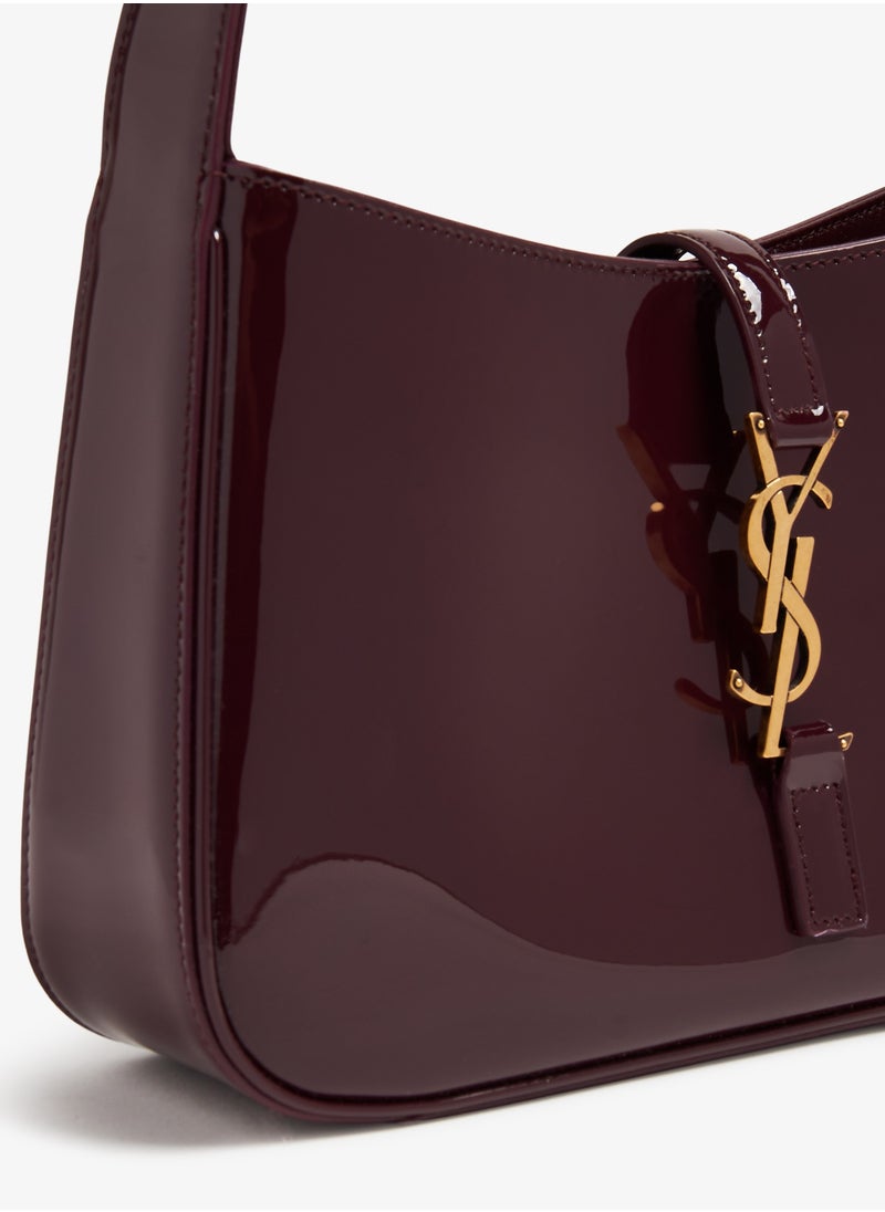 Yves Saint Laurent YSL Le 5 à 7 Women's Leather Hobo Bag, Women's Tote Bag, Women's Shoulder Bag, Women's Hand Bag, Women's Travel Bag, Glossy-Wine-Red  - Image 2