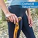 RMS Wood Cane 36 Inches Natural Wood Walking Stick Handcrafted Wooden Offset Cane for Men or Women Smooth Derby Handle - Image 4