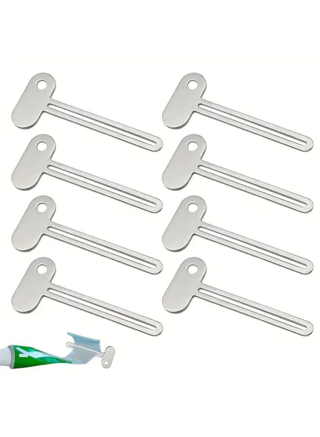 8 PCS Metal Toothpaste Tube Squeezer Roller For Cosmetics And Bathroom Accessories - Image 1