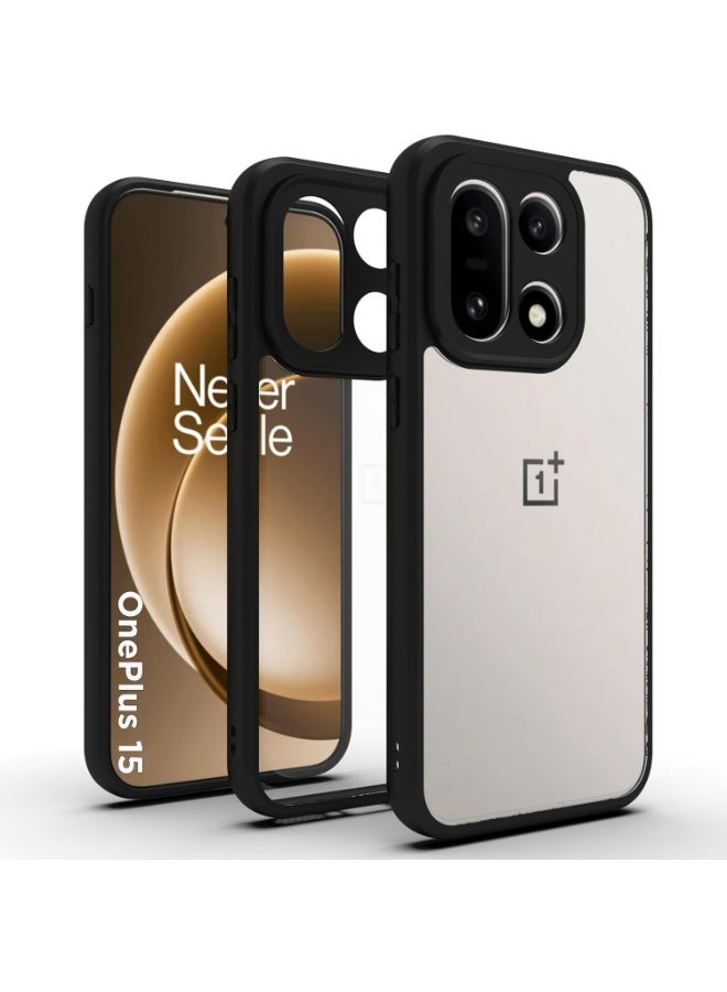 Case for OnePlus 15 Shockproof Crystal Clear Hard Back Cover Anti-Yellowing Case 360 Degree Protection TPU Bumper Transparent Back Cover Case for OnePlus 15 5G - Image 1