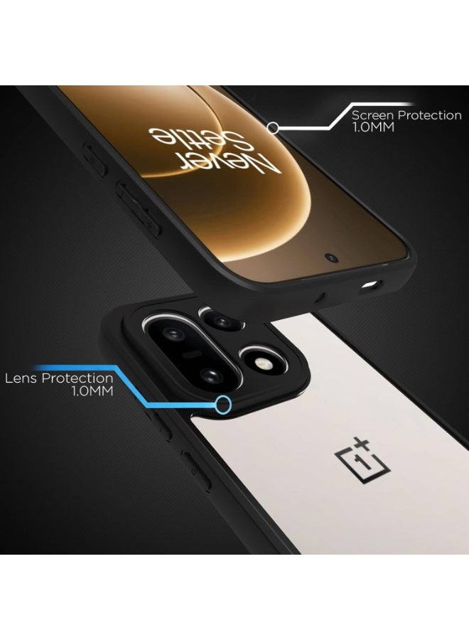 Case for OnePlus 15 Shockproof Crystal Clear Hard Back Cover Anti-Yellowing Case 360 Degree Protection TPU Bumper Transparent Back Cover Case for OnePlus 15 5G - Image 2