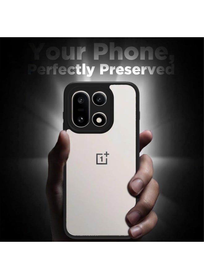 Case for OnePlus 15 Shockproof Crystal Clear Hard Back Cover Anti-Yellowing Case 360 Degree Protection TPU Bumper Transparent Back Cover Case for OnePlus 15 5G - Image 3