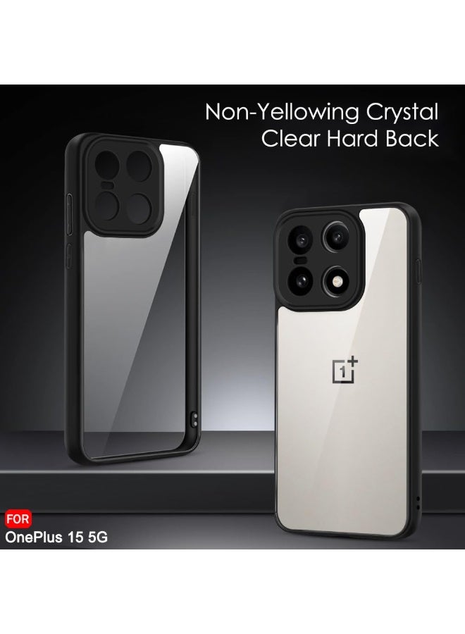 Case for OnePlus 15 Shockproof Crystal Clear Hard Back Cover Anti-Yellowing Case 360 Degree Protection TPU Bumper Transparent Back Cover Case for OnePlus 15 5G - Image 5