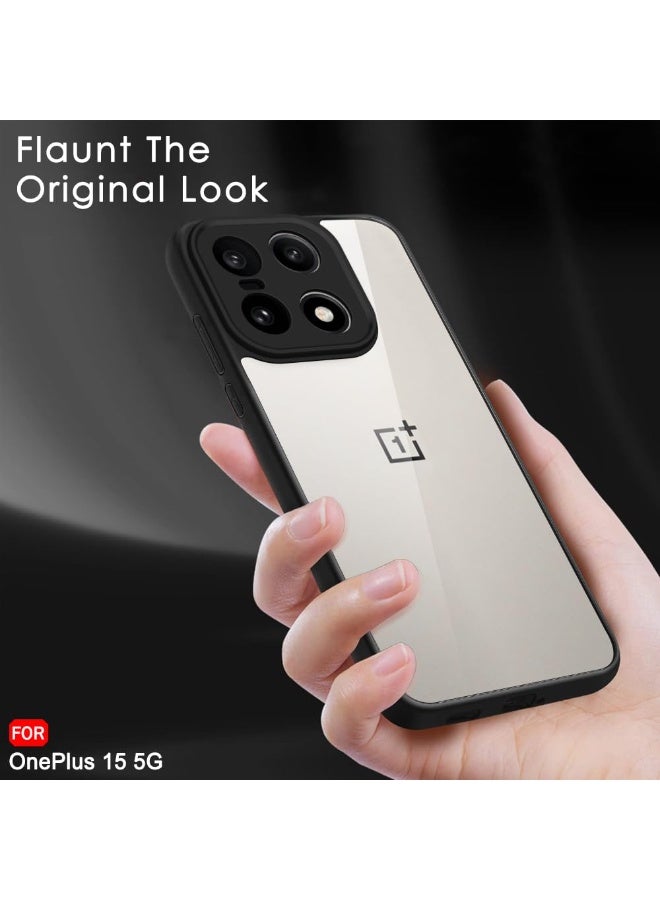 Case for OnePlus 15 Shockproof Crystal Clear Hard Back Cover Anti-Yellowing Case 360 Degree Protection TPU Bumper Transparent Back Cover Case for OnePlus 15 5G - Image 3