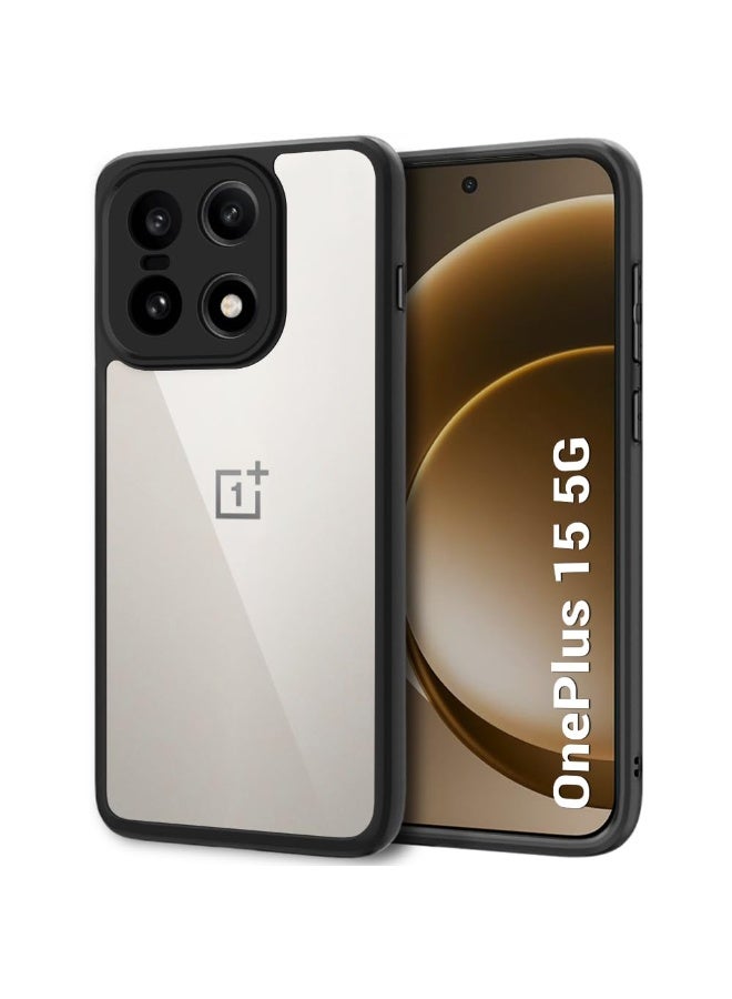 Case for OnePlus 15 Shockproof Crystal Clear Hard Back Cover Anti-Yellowing Case 360 Degree Protection TPU Bumper Transparent Back Cover Case for OnePlus 15 5G - Image 1