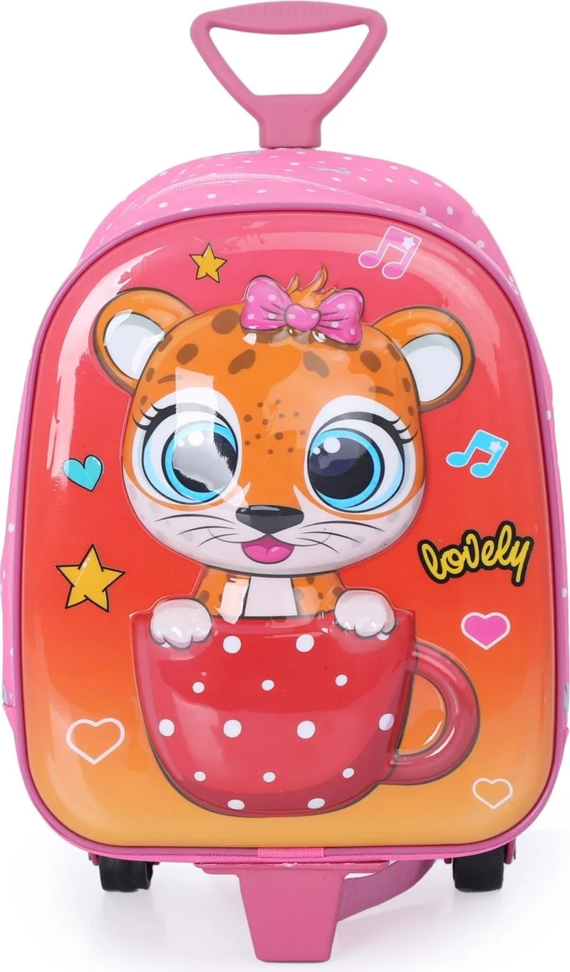 Masho Trend Squeegee Cup Kitten Kindergarten Bag + Water Bottle - Girls Bag - Nursery Bag