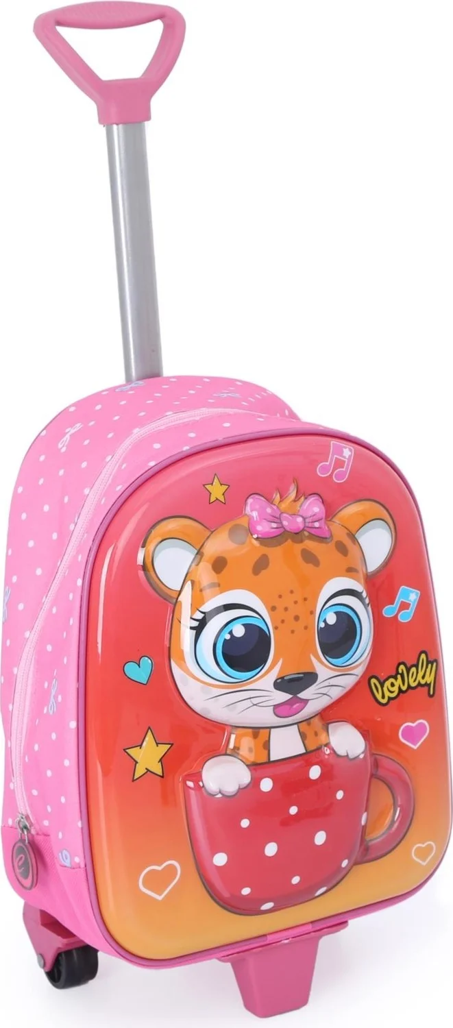 Masho Trend Squeegee Cup Kitten Kindergarten Bag + Water Bottle - Girls Bag - Nursery Bag