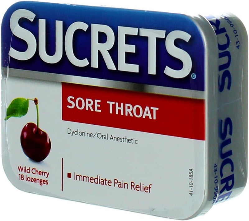Sucrets Sore Throat Lozenges Wild Cherry Flavor 18 Count 5 Pack - Image 5