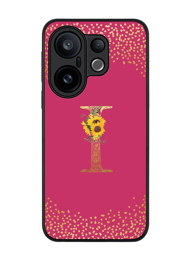 Stylizedd For vivo X200 FE / S30 Pro mini Case,Slim fit Camera Protection, Shockproof Thin Phone cover  - Custom Floral Monogram - I ( Deep Pink )