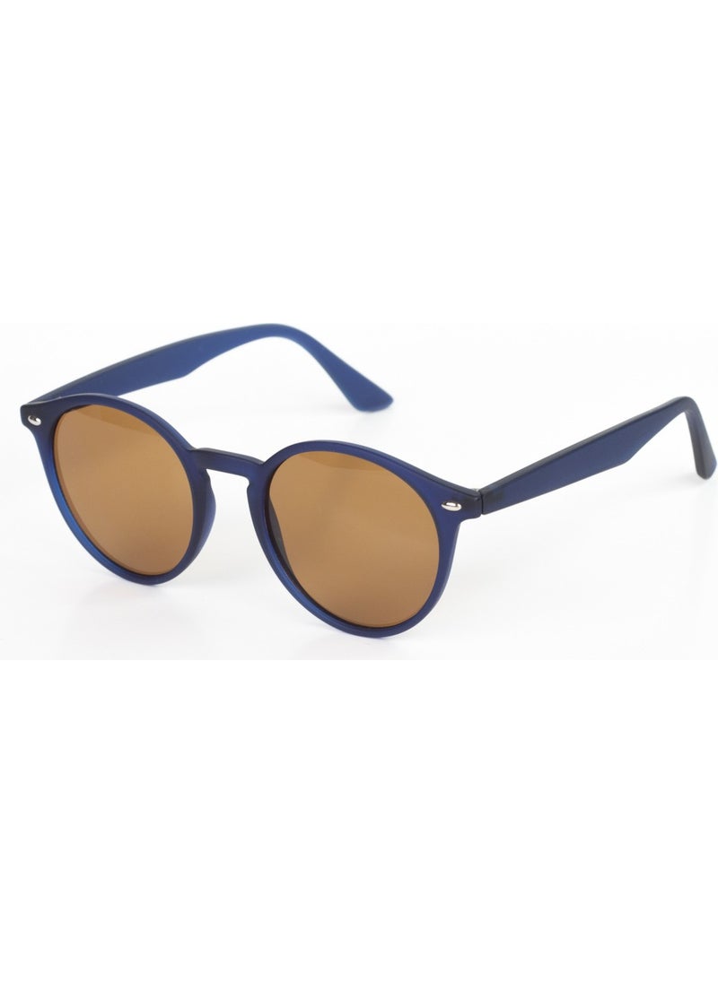 Focus On Hardy Matte Navy Blue Polarized Sunglasses  - Image 1
