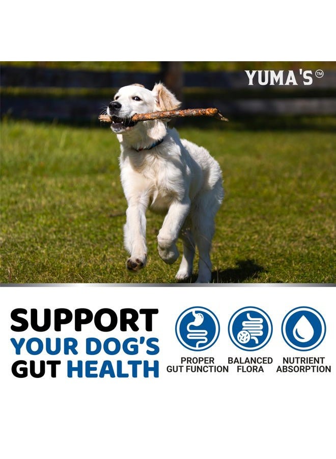 YUMA'S Probiotics for Dogs and Digestive Enzymes - 170 Dog Probiotics Chews - Dog Probiotic - Anti Diarrhea, Upset Stomach & Gas Relief, Constipation, Canine Prebiotic - Pet Fiber Supplement - Gut Health - Image 4
