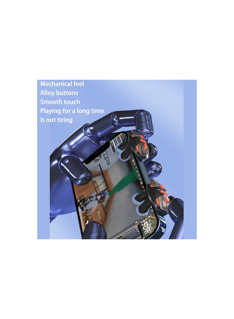 Mobile Game Triggers, Joystick Aim & Fire Button for iPhone and Android, 6-Finger Operation, Sensitive Shooting, Compatible with PUBG, Fortnite, Call of Duty, and More (Brown, 2 Pack) - Image 4