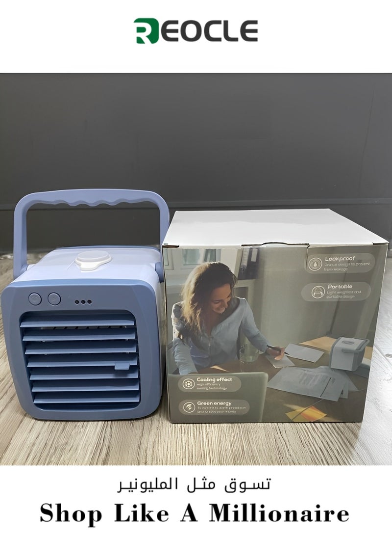REOCLE Portable Air Conditioners Evaporative Air Cooler 200ML Small Quiet Mini Air Conditioner Cooling Fan for Room & Office & Desk & Camping  - Image 1