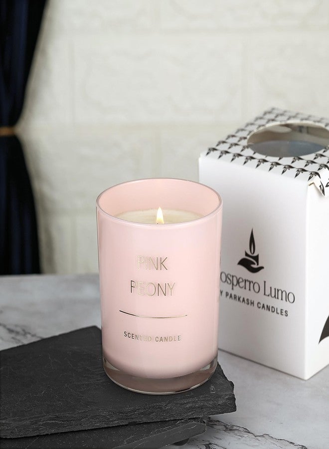 PROSPERRO LUMO by Parkash Candles Premium Scented Jar Candles || Home Décor || Pink Peony - Image 4